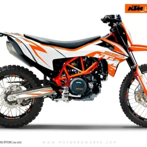 KTM 690 Enduro R DEKOR - "Torque" (Solid/Orange/Hvid)