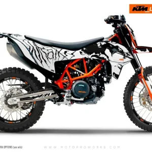 KTM 690 Enduro DEKOR - "Wraith" (Hvid)