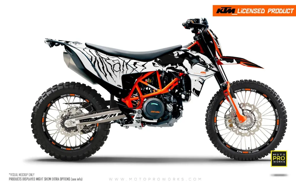KTM 690 Enduro DEKOR - "Wraith" (Hvid)