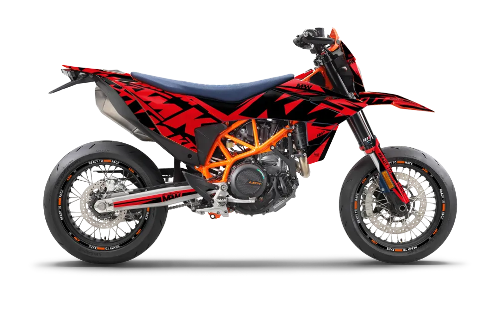KTM 690 SMC-R 2026 DEKOR - "Kickdrift" (Rød)