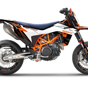 KTM 690 SMC-R 2026 DEKOR - "Torque Reloaded" (Hvid/Sort/Orange)