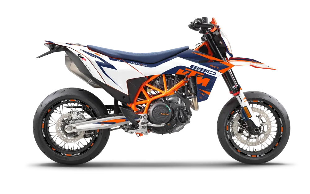 KTM 690 SMC-R 2026 DEKOR - "Torque" (Hvid/Blå)