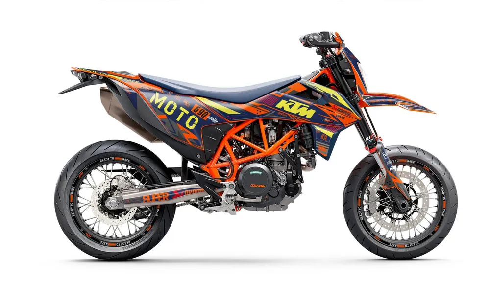 KTM 690 SMC-R DEKOR - "Phantom" (Blå)