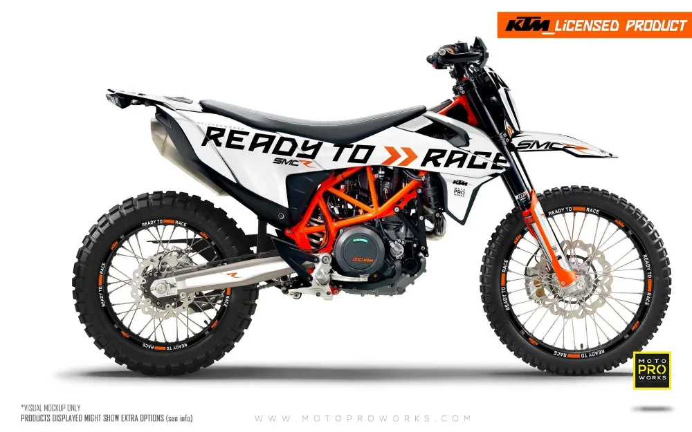 KTM 690 SMC-R DEKOR - "Ready2Race" (Hvid)