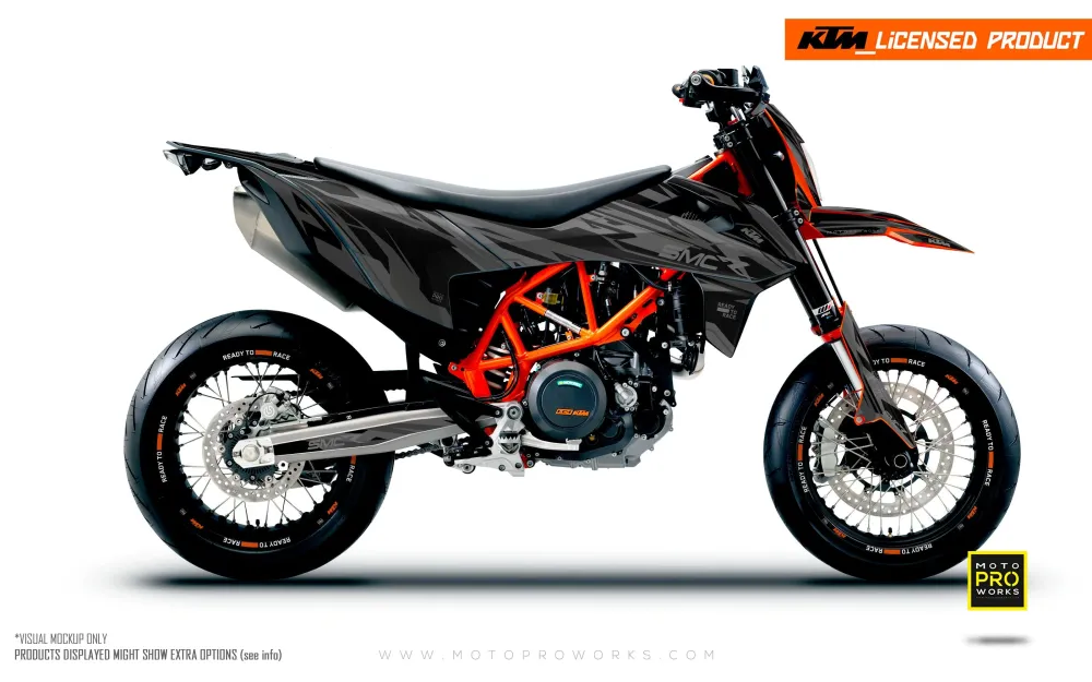 KTM 690 SMC-R DEKOR - "Ripple" (Sort)