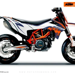 KTM 690 SMC-R DEKOR - "Torque" (Hvid/Blå)