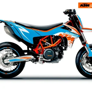 KTM 690 SMC-R DEKOR - "Torque" (Hvid/Blå/Orange)