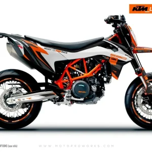 KTM 690 SMC-R DEKOR - "Torque Reloaded" (Hvid/Sort/Orange)