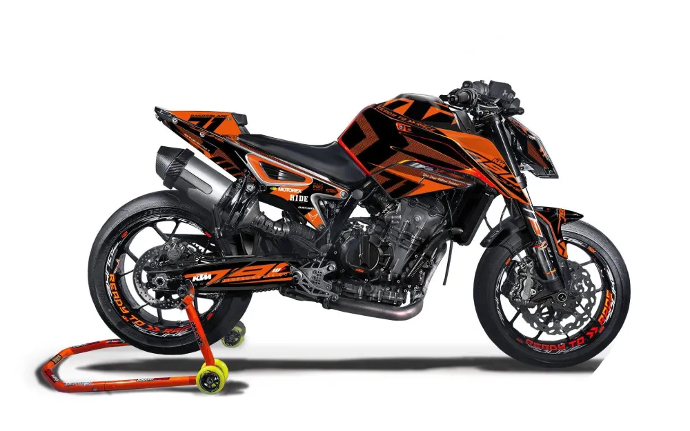 KTM 790 Duke DEKOR - "Rasorblade" (Orange)