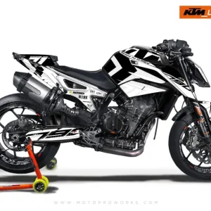 KTM 790 Duke DEKOR - "Rasorblade" (White)