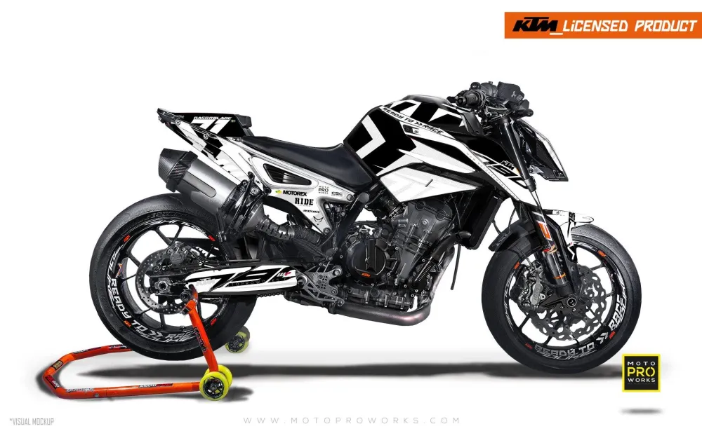 KTM 790 Duke DEKOR - "Rasorblade" (White)