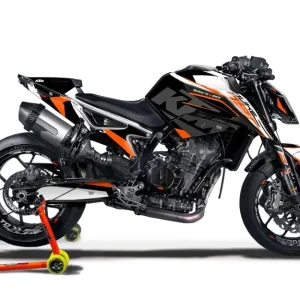 KTM 790 Duke DEKOR - "Torque" (Hvid/Sort/Orange)