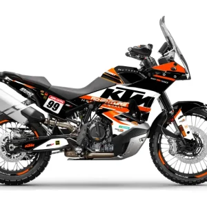 KTM 790/890 Adventure R/S 2023 DEKOR - "Atlantic" (Hvid/Sort/Orange)