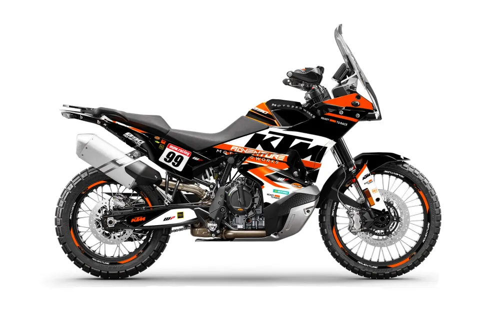 KTM 790/890 Adventure R/S 2023 DEKOR - "Atlantic" (Hvid/Sort/Orange)
