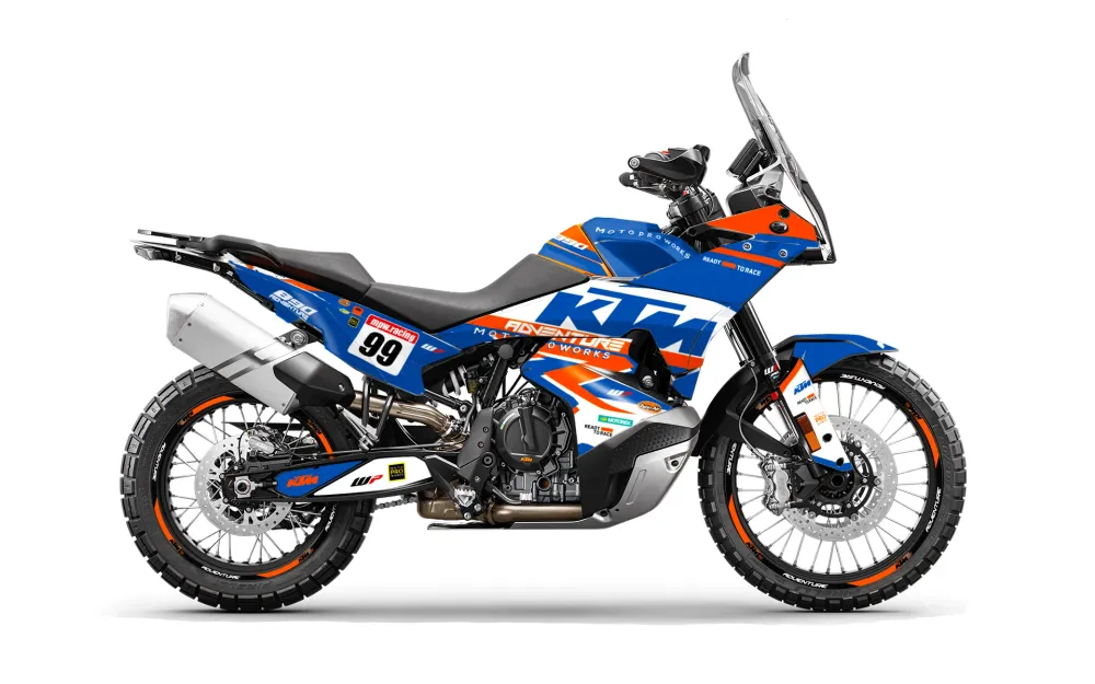 KTM 790/890 Adventure R/S 2023 DEKOR - "Atlantic" (Hvid/Blå/Orange)