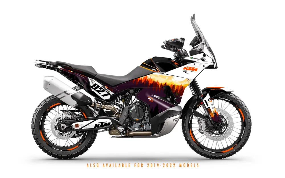 KTM 790/890 Adventure R/S DEKOR - "Abisko" (Hvid/Orange)