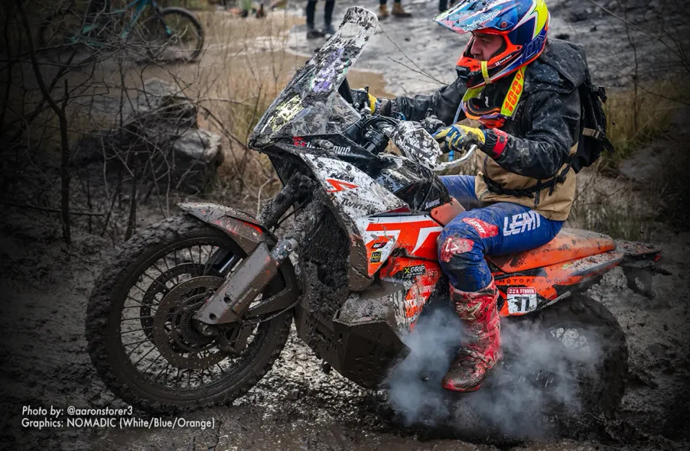 KTM 790/890 Adventure R/S DEKOR - "Nomadic" (Hvid/Blå/Orange)