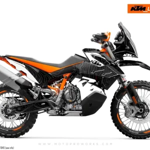 KTM 790/890 Adventure R/S DEKOR - "Topography" (Sort/Hvid)