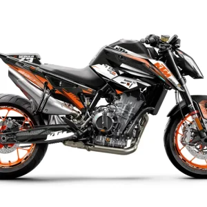KTM 790/890 Duke DEKOR - "Nebula" (Orange/Hvid)