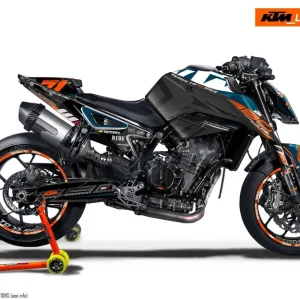 KTM 790/890 Duke DEKOR - "Rasorblade" (Blue/Orange/Black)