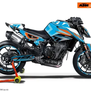 KTM 790/890 Duke DEKOR - "Rasorblade" (Blue/Orange/White)