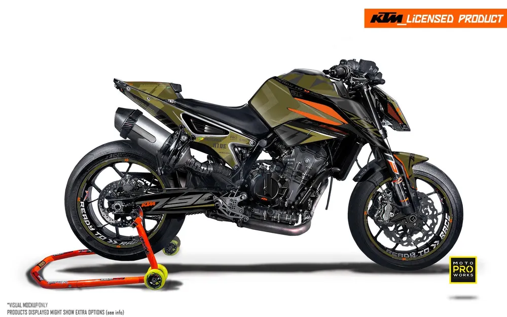 KTM 790/890 Duke DEKOR - "Rasorblade" (Combat)