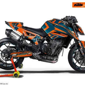 KTM 790/890 Duke DEKOR - "Rasorblade" (Orange/Blue)