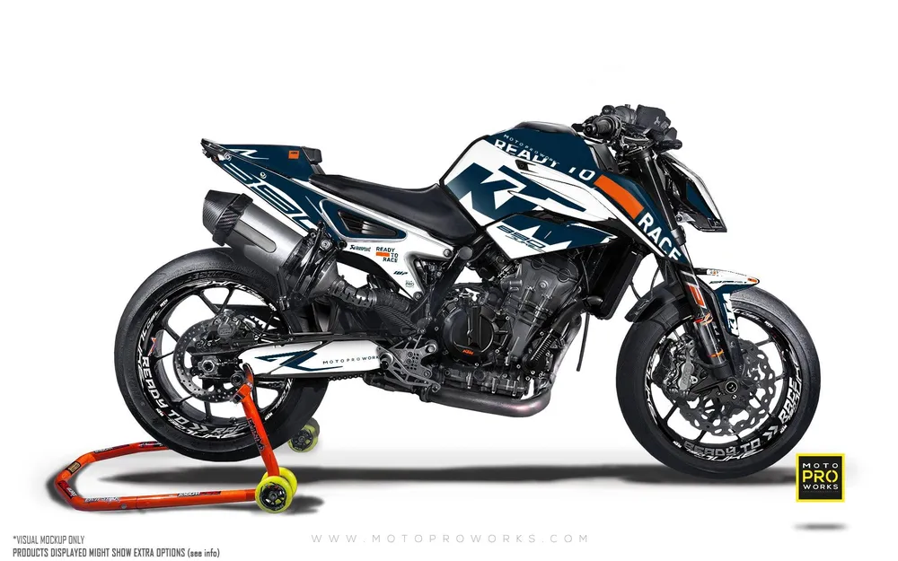 KTM 790/890 Duke DEKOR - "Sector" (Blå)