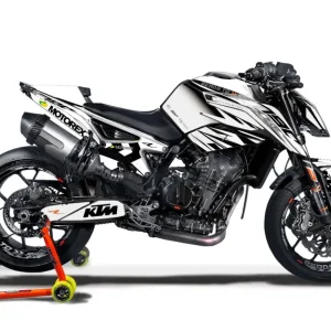 KTM 790/890 Duke DEKOR - "Vortex" (Hvid)