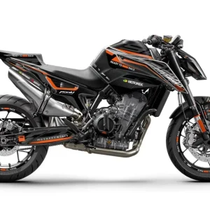 KTM 790/890 Duke DEKOR - "Warp" (Sort/Orange)