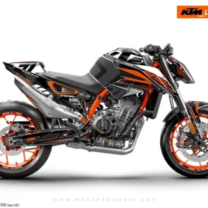 KTM 890 Duke R DEKOR - "Rasorblade" (Black/Orange)