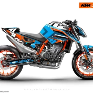KTM 890 Duke R DEKOR - "Rasorblade" (Blue)