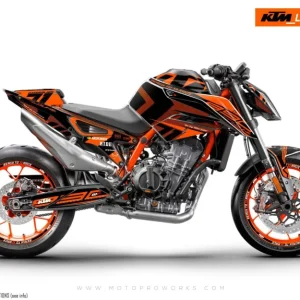 KTM 890 Duke R DEKOR - "Rasorblade" (Orange)