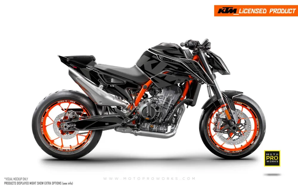 KTM 890 Duke R DEKOR - "Torque" (Sort)