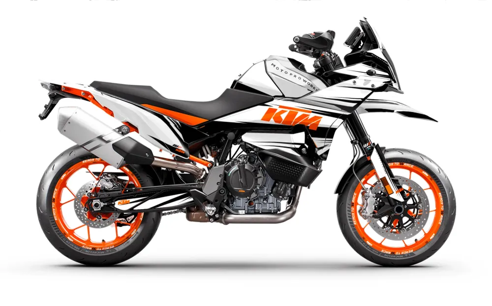 KTM 890 SMT DEKOR - "Edge" (Hvid)