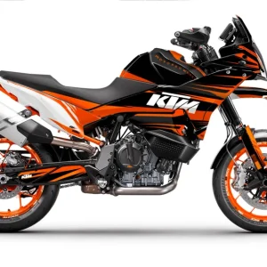 KTM 890 SMT DEKOR - "Edge" (Sort/Orange/Hvid)