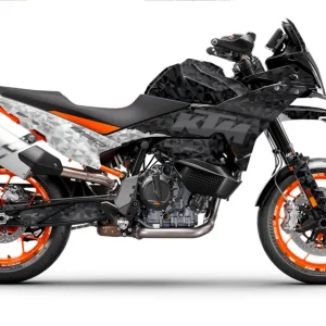 KTM 890 SMT DEKOR - "Polyatomic" (Sort/Hvid)