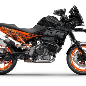 KTM 890 SMT DEKOR - "Polyatomic" (Sort/Orange)