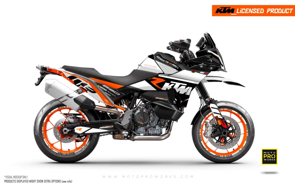 KTM 890 SMT DEKOR - "RR-Tech" (Hvid)