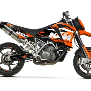 KTM 950 SM / SMR DEKOR - "Abstrakt" (Orange/Sort)