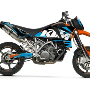 KTM 950 SM / SMR DEKOR - "Edge" (Blå)
