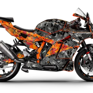 KTM 990 RC R DEKOR - "Flake" (Sort/Orange)
