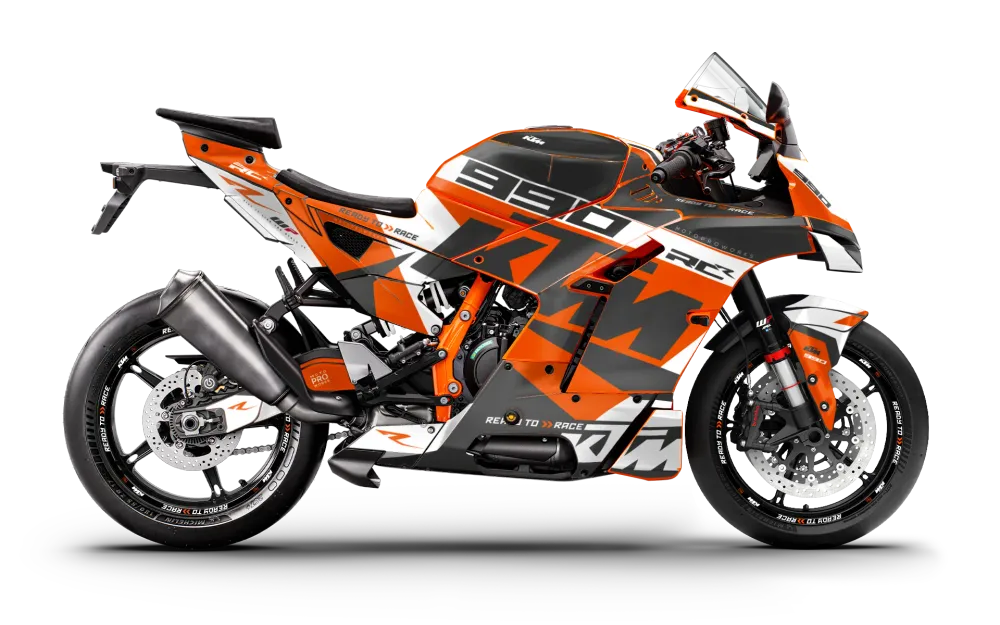 KTM 990 RC R DEKOR - "Torque" (Hvid/Orange)