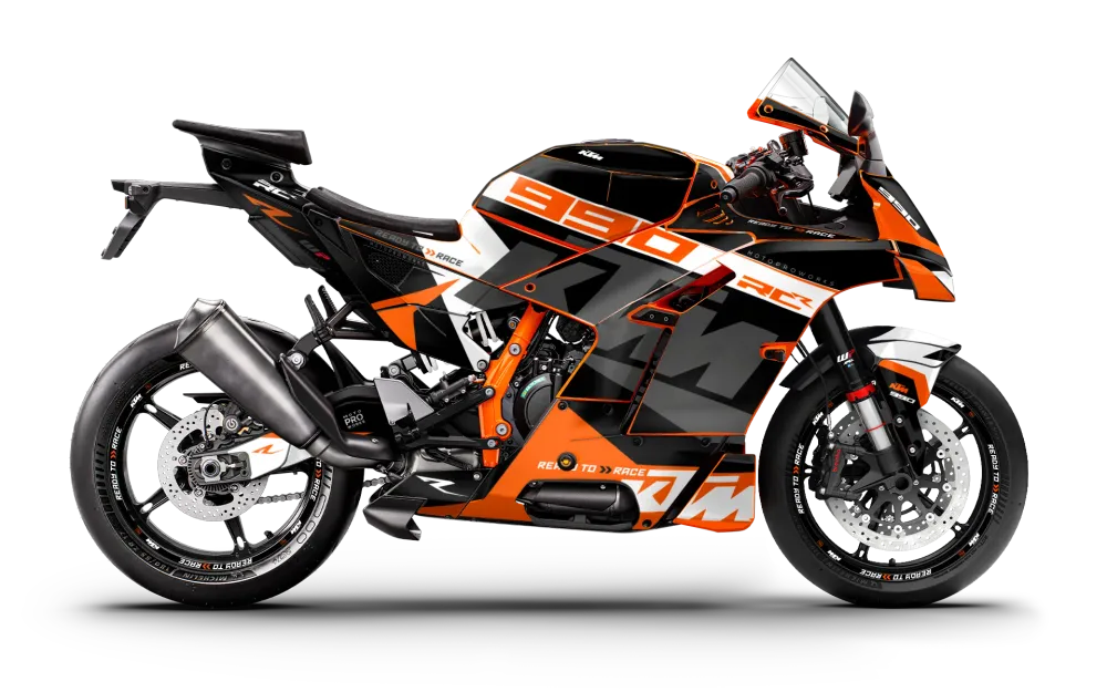 KTM 990 RC R DEKOR - "Torque" (Hvid/Sort/Orange)
