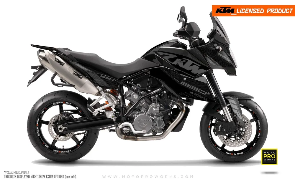 KTM 990 SM / SMR / SMT DEKOR - "RR-Tech" (Sort)