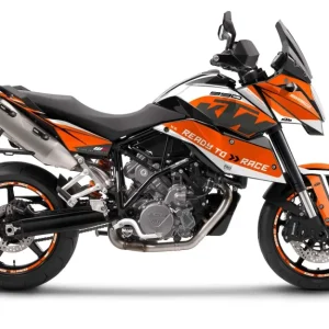 KTM 990 SM / SMR / SMT DEKOR - "Torque" (Hvid/Orange)