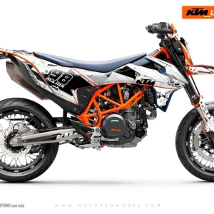 KTM DEKOR - 690 SMC-R "Armatech" (Hvid)