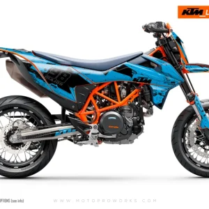 KTM DEKOR - 690 SMC-R "Armatech" (Lyseblå)