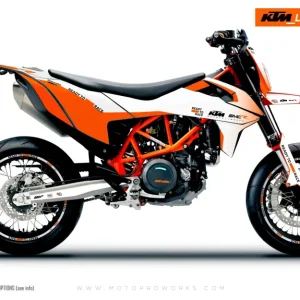 KTM DEKOR - 690 SMC-R "Fade" (Hvid)