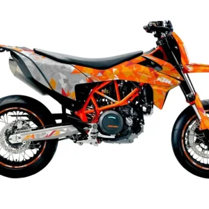 KTM DEKOR - 690 SMC-R "Flake" (Grå/Orange)